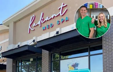 Case study result for Radiant with Rebecca - Med Spa advertising and client growth